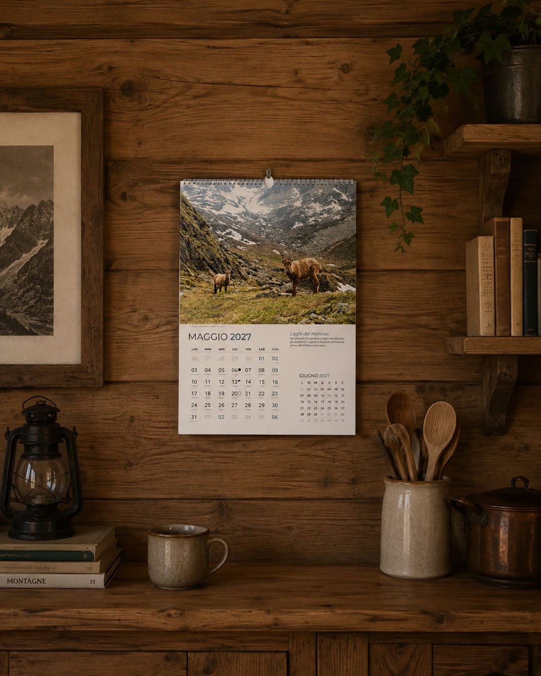 Maggio del calendario di montagna 2027 dedicato alla Valle Po e al Monviso