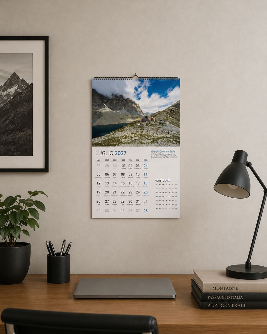 Luglio del calendario di montagna 2027 dedicato alla Valle Po e al Monviso