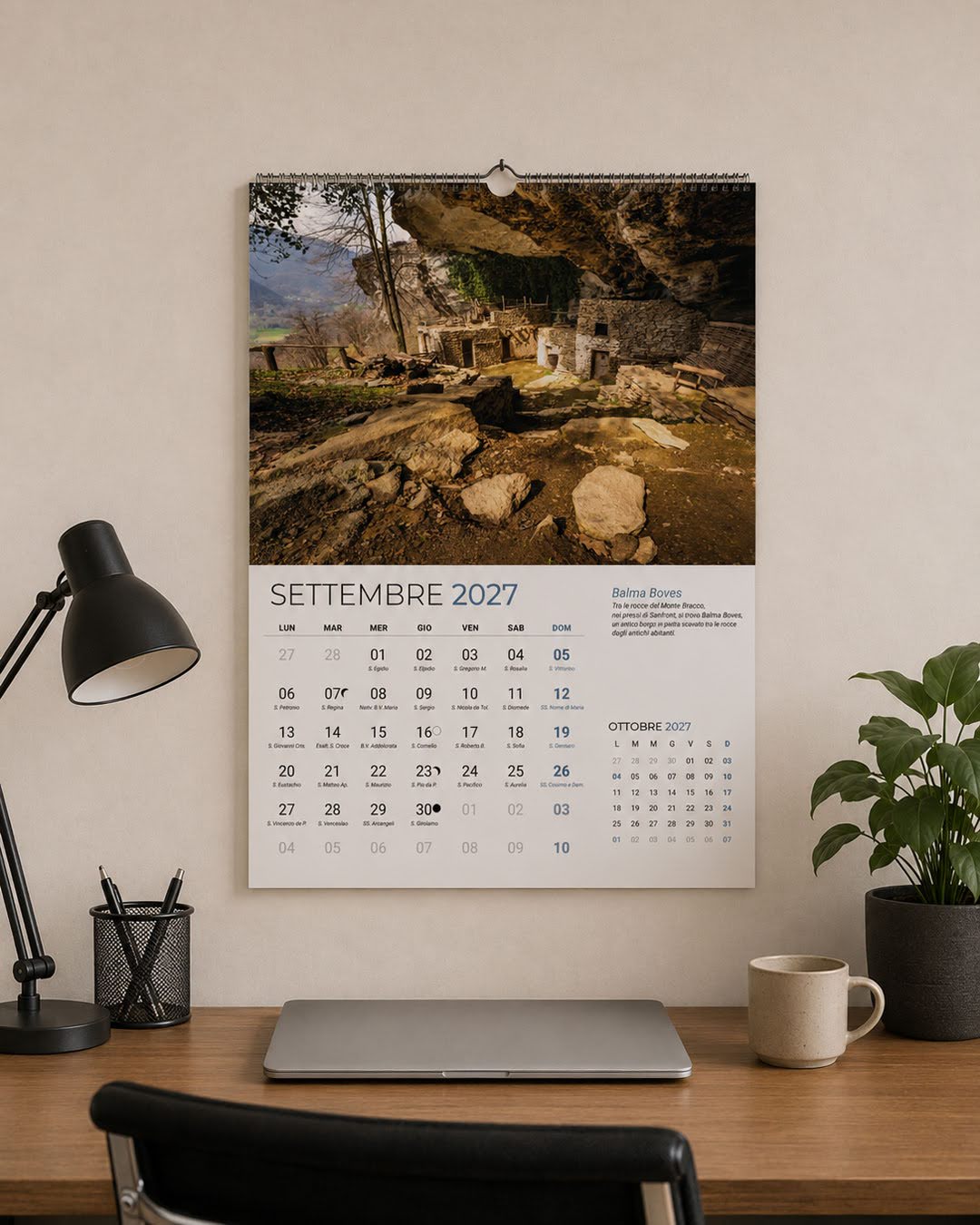 Settembre del calendario di montagna 2027 dedicato alla Valle Po e al Monviso