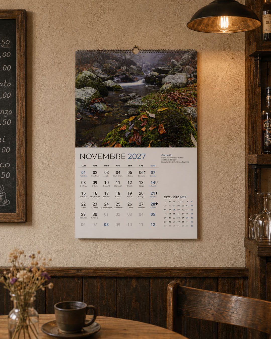 Novembre del calendario di montagna 2027 dedicato alla Valle Po e al Monviso